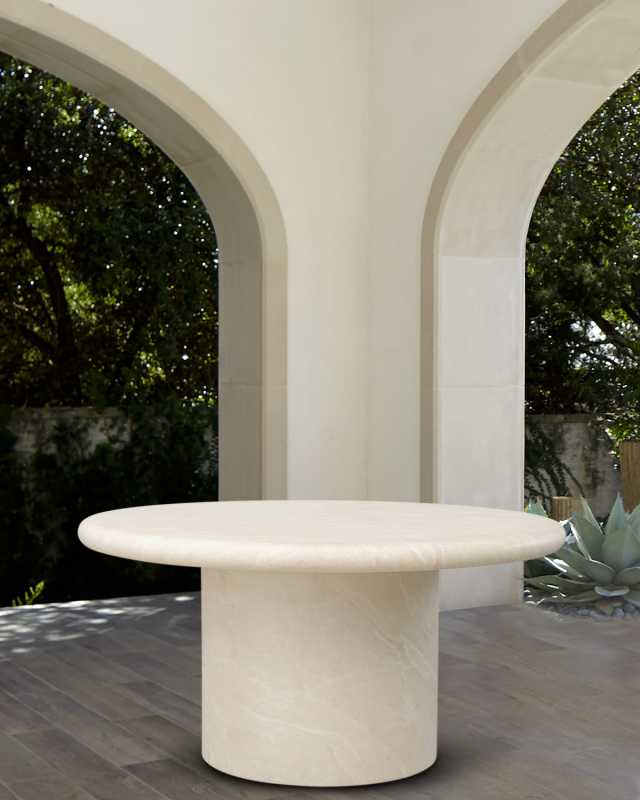Travertino Outdoor Dining Table